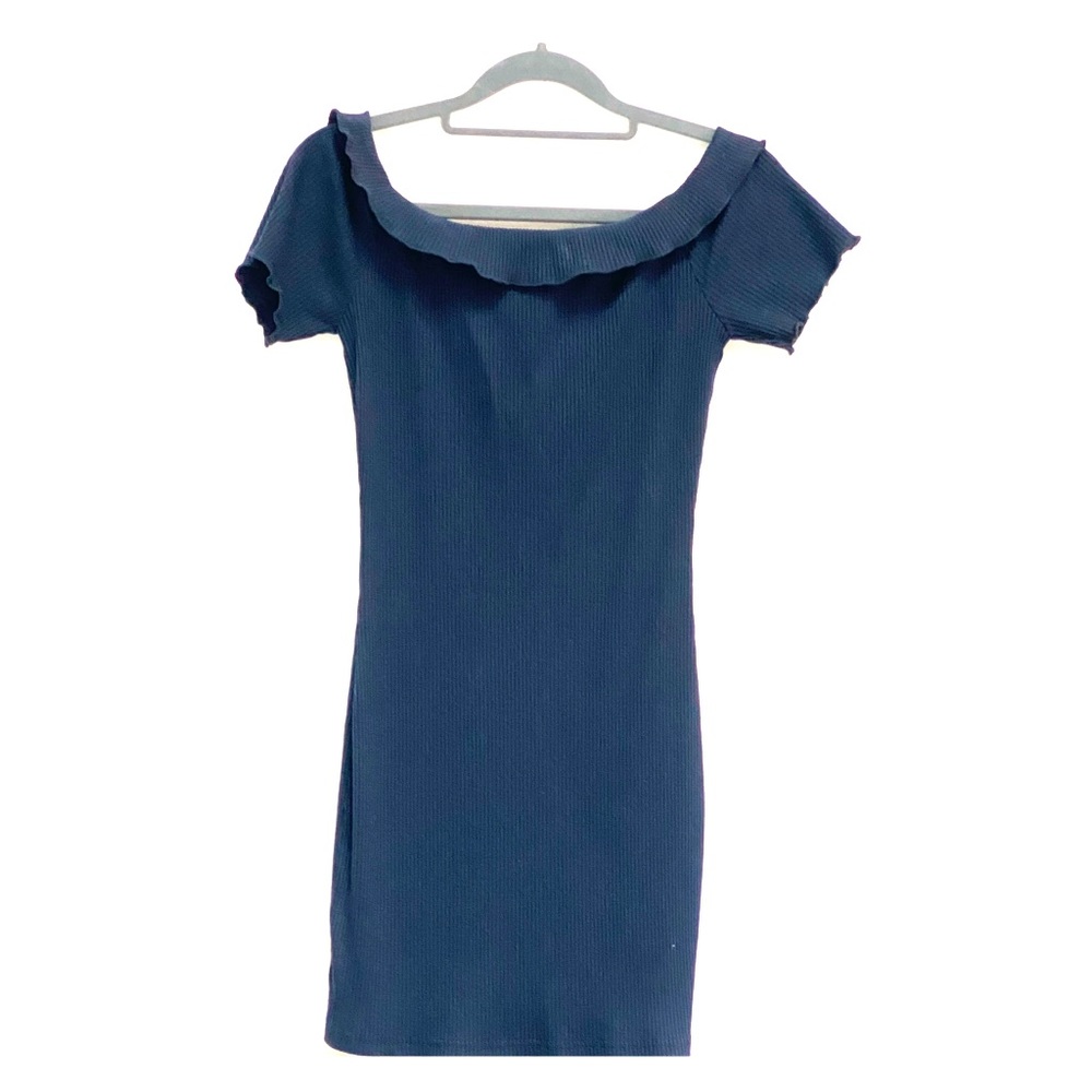 By The Way Off the Shoulder ribbed mini dress